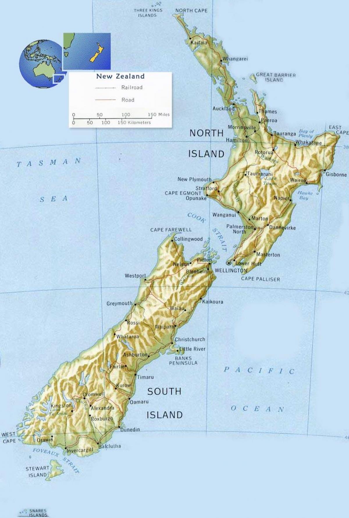 wellington της νέας ζηλανδίας στο χάρτη