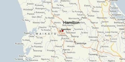 Χάρτης της hamilton, νέα ζηλανδία